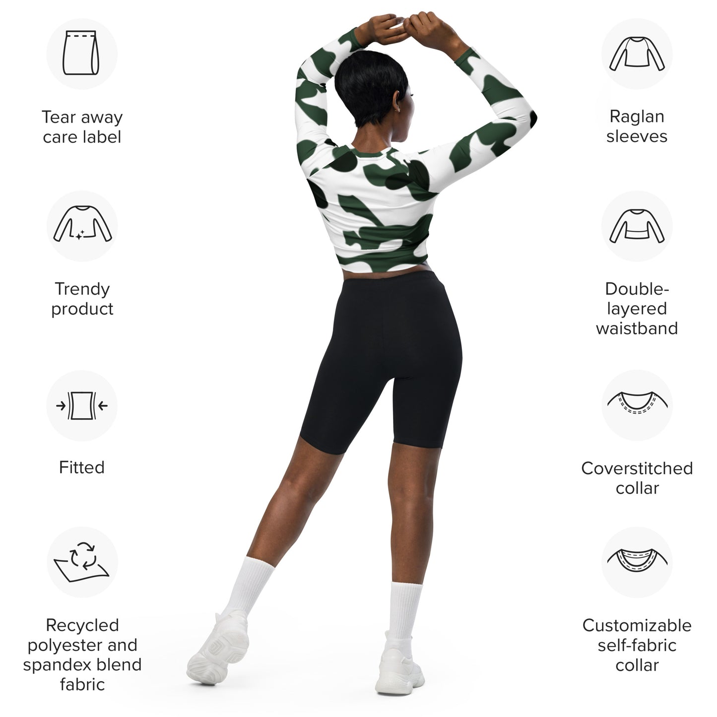 FIT MOM long-sleeve crop top