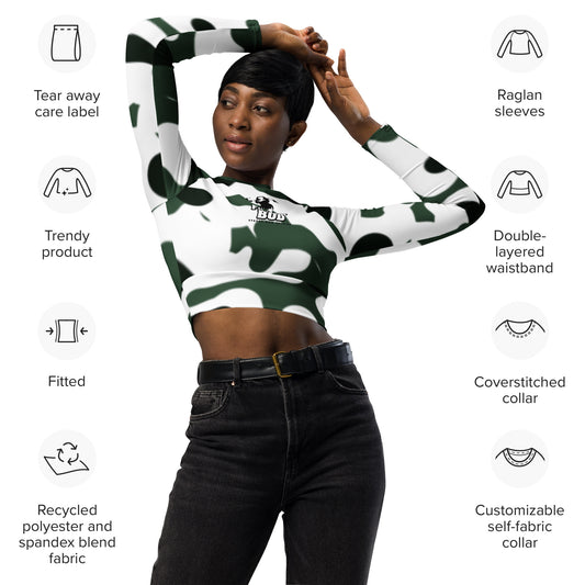 FIT MOM long-sleeve crop top